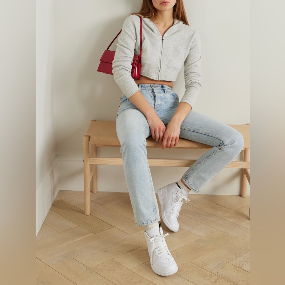 Re/Done x Pamela Anderson Mini Knit Hoodie